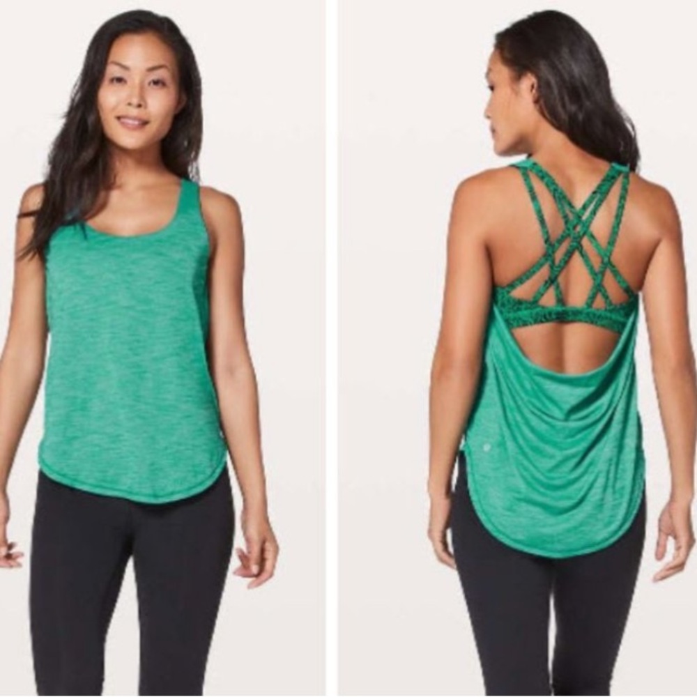 Free To Be Serene Tank (Heathered Spirit Green) - 8